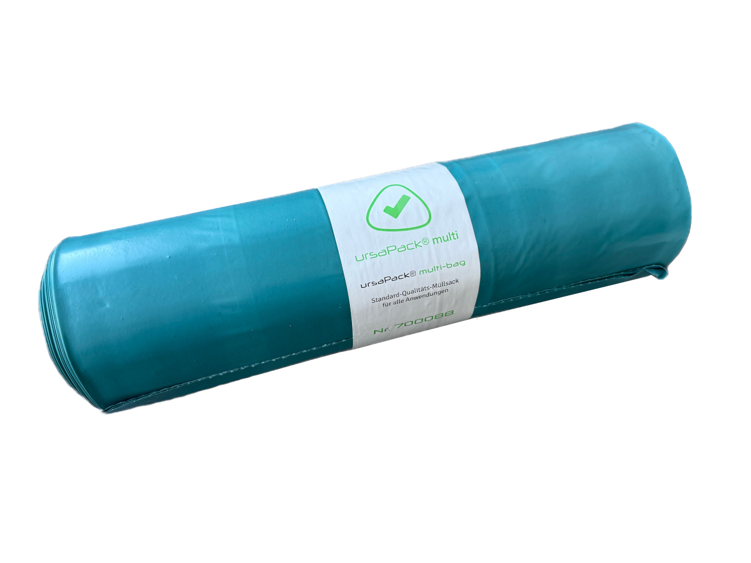 Eine Rolle ursaPack® multi-bag schräg gelegt.